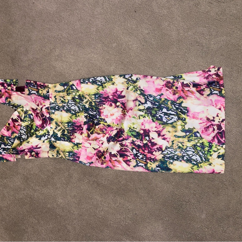 Black Halo Multicolor Floral Dress